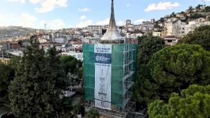 Tarihi yapı tarihi kimliğine kavuşuyor... İzmit Saat Kulesi restorasyonda