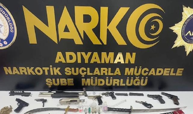 Adıyaman’da uyuşturucu ve asayiş operasyonları