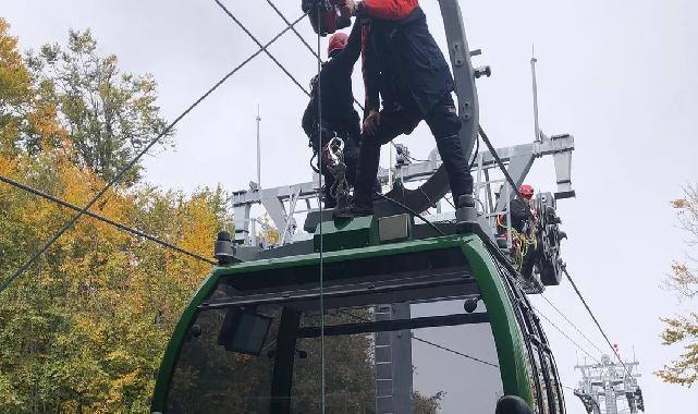 Kartepe Teleferik’te gerçeği aratmayan tatbikat