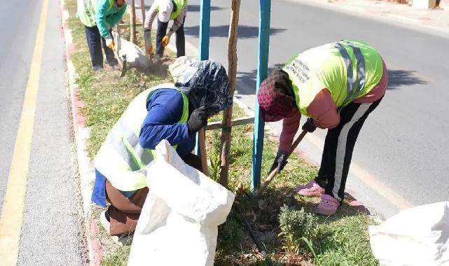 Manisa Soma'nın yolları kadın eliyle şekilleniyor