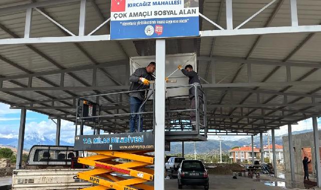 Muğla Milas'ta potaların kurulumu başladı