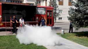 Kayseri Talas personeline yangın eğitimi