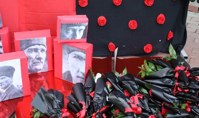Ankara Keçiören'de çocuklar Atatürk'ü özlemle andı