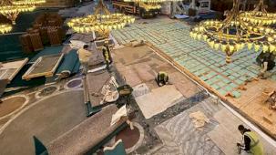 Ayasofya'daki restorasyon çalışmalarındaki iddialara yalanlama: Zemin tahrip edilmedi!