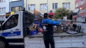 Balıkesir’de zabıta kaldırım işgallerine son veriyor
