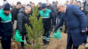 Malatya Beydağı’nda 10 bin 444 fidan toprakla buluştu