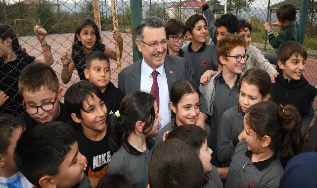 Trabzon Yomra’da öğrencilere oyun sahası müjdesi