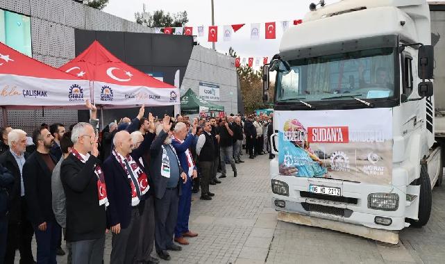 Gebze'den 10 tır Sudan'a uğurlandı