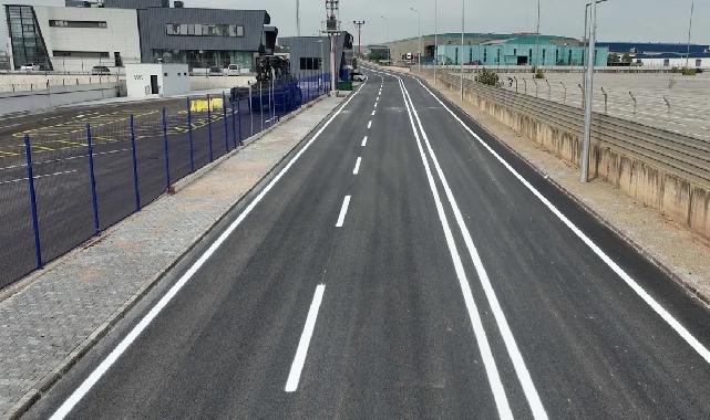 Kocaeli Railport’ta asfalt ve yol çizgileri tamamlandı