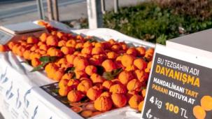 İzmir Güzelbahçe'de güven esaslı dayanışma... Tart ve parasını kutuya at!