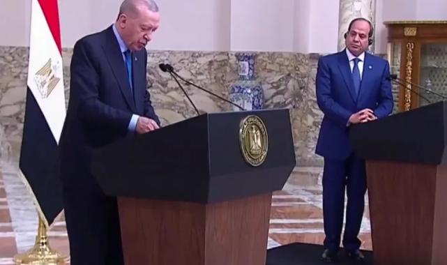 Cumhurbaşkanı Erdoğan es-Sisi ile görüştü... Ticaret, turizm ve bölgesel barış gündemde