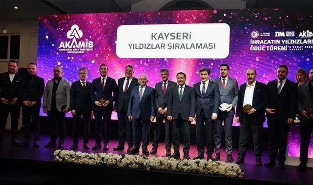 Kayseri'de İhracatın Yıldızları ödüllerine kavuştu
