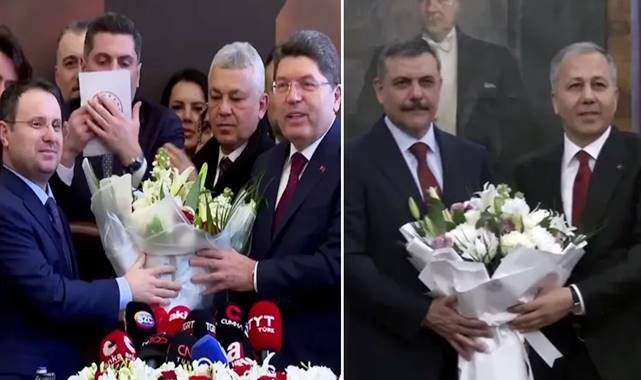 O bakanlıklarda devir teslim yapıldı