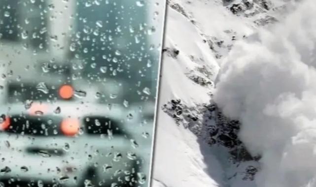 Meteoroloji’den yağış ve çığ uyarısı