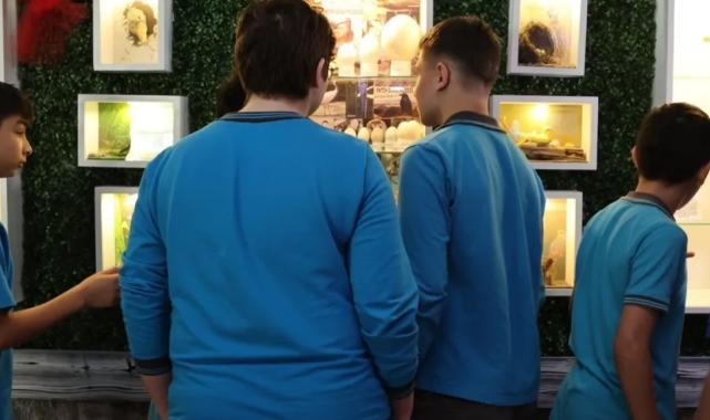 Samsun'da ortaokul öğrencilerinden okulda Doğa Müzesi