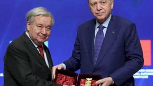 BM Genel Sekreteri Guterres’e Atatürk Uluslararası Barış Ödülü