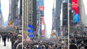 New York'ta, 'Savaşa, Krala ve ICE'a hayır' yürüyüşü