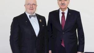 Numan Kurtulmuş, Litvanyalı mevkidaşıyla Zagreb'te görüştü