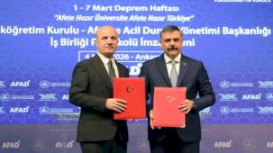YÖK ve AFAD’dan 'Afete Hazır Üniversite' protokolü