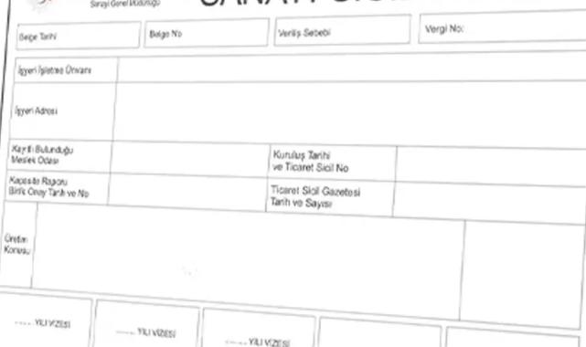 Sanayi Sicil Tebliği yenilendi... Başvuru, kayıt ve geçerlilik şartlarında değişiklik