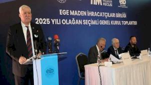 Ege Maden İhracatçıları'nda İbrahim Alimoğlu güven tazeledi