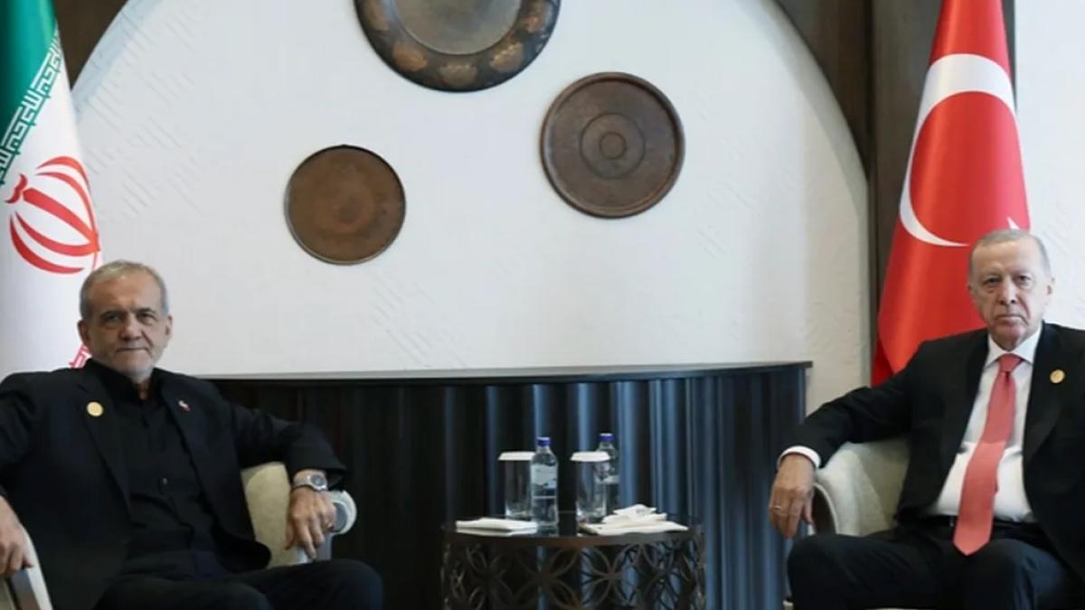 Cumhurbaşkanı Erdoğan, İranlı mevkidaşıyla görüştü