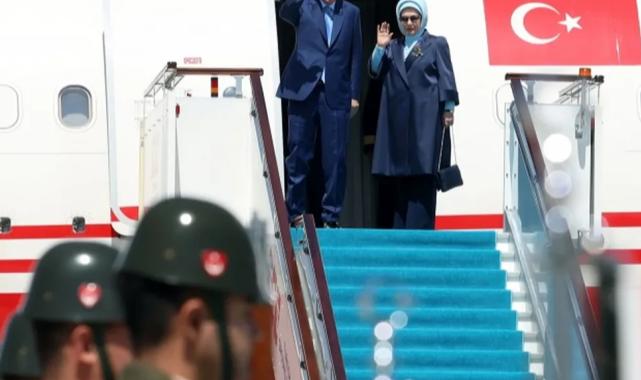 Cumhurbaşkanı Erdoğan Kazakistan’a uğurlandı