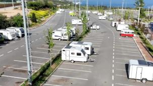 Darıca'da karavan denetimi... Kaydı olmayan karavanlar çekilecek