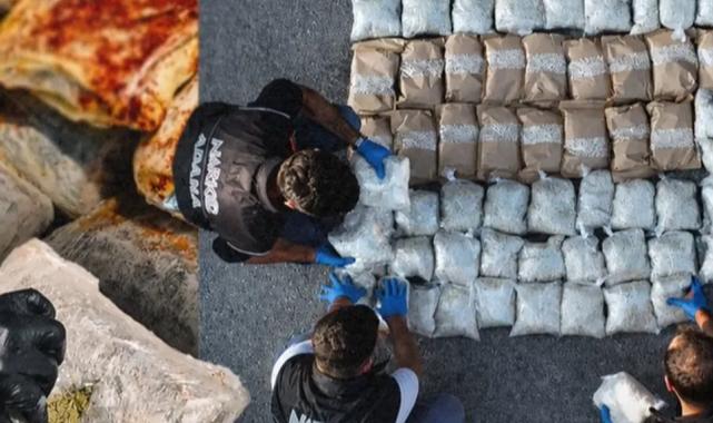 76 ilde dev uyuşturucu operasyonu! 1,7 ton uyuşturucu, 2,1 milyon hap ele geçirildi