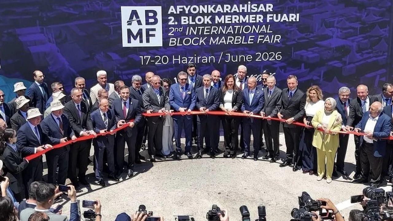 Afyonkarahisar Blok Mermer Fuarı kapılarını açtı... 183 yabancı alıcı Türkiye’de