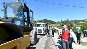 Balıkesir’de 2 bin 900 metrelik yol yenileniyor