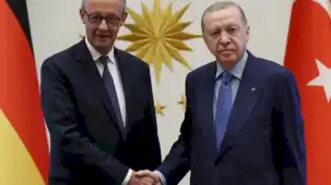 Cumhurbaşkanı Erdoğan, Almanya Şansölyesi Merz ile görüştü