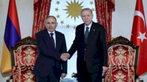 Cumhurbaşkanı Erdoğan, Paşinyan ile görüştü