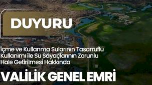 Iğdır’da su tasarrufu için yeni dönem... Su sayacı zorunlu hale getirildi