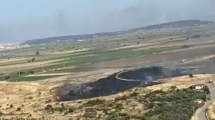 İzmir Foça’da makilik alandaki yangın kontrol altında