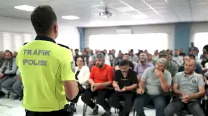 Kayseri Melikgazi'den saha çalışanlarına trafik eğitimi