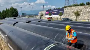 Sakarya'da 45 kilometrelik hattın ilk sevkiyatı başladı