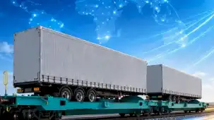 Yerli tır dorsesi taşıma vagonunda prototip tamamlandı... Karayolu ve demiryolu aynı zincirde buluşuyor
