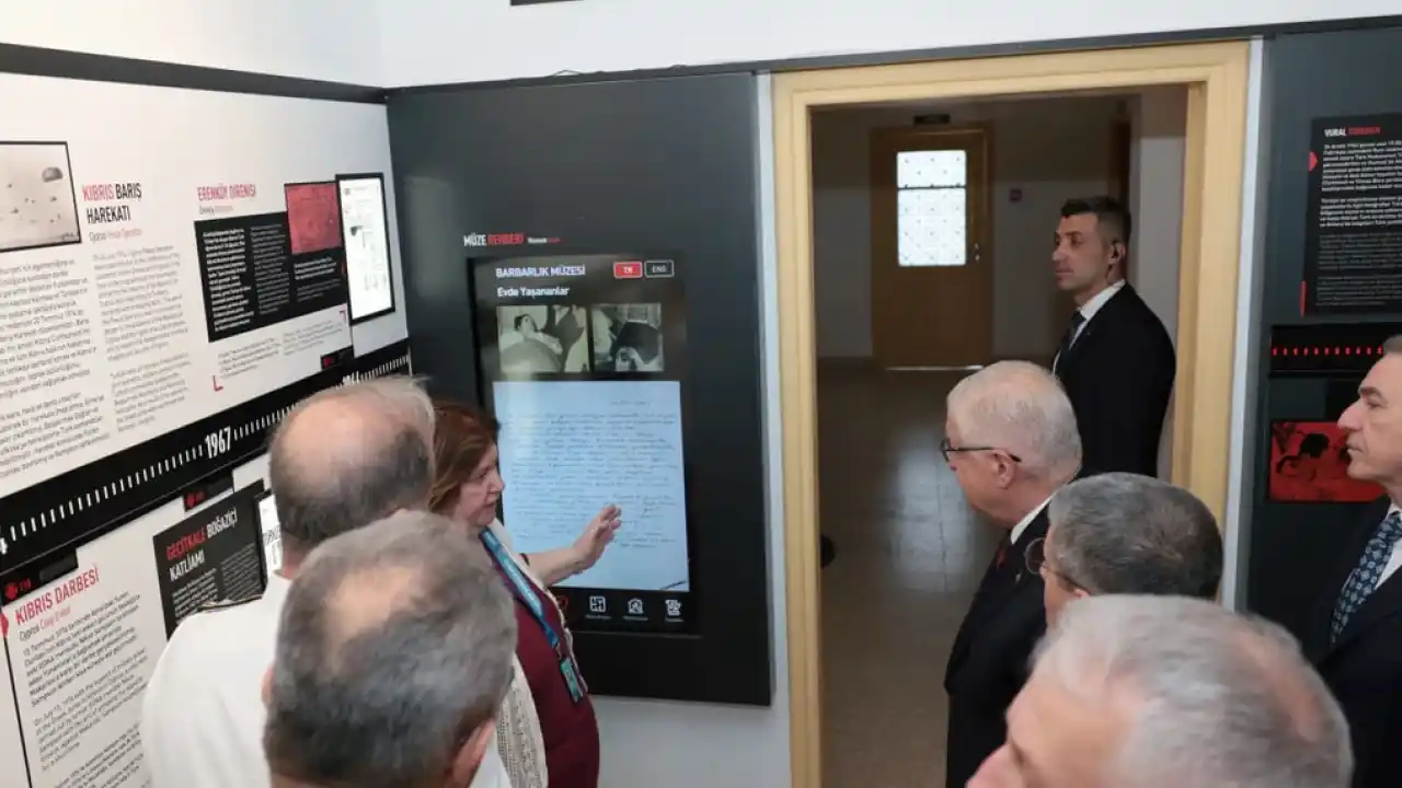 Bakan Güler ve TSK komuta kademesinden KKTC'de Barbarlık Müzesi ziyareti