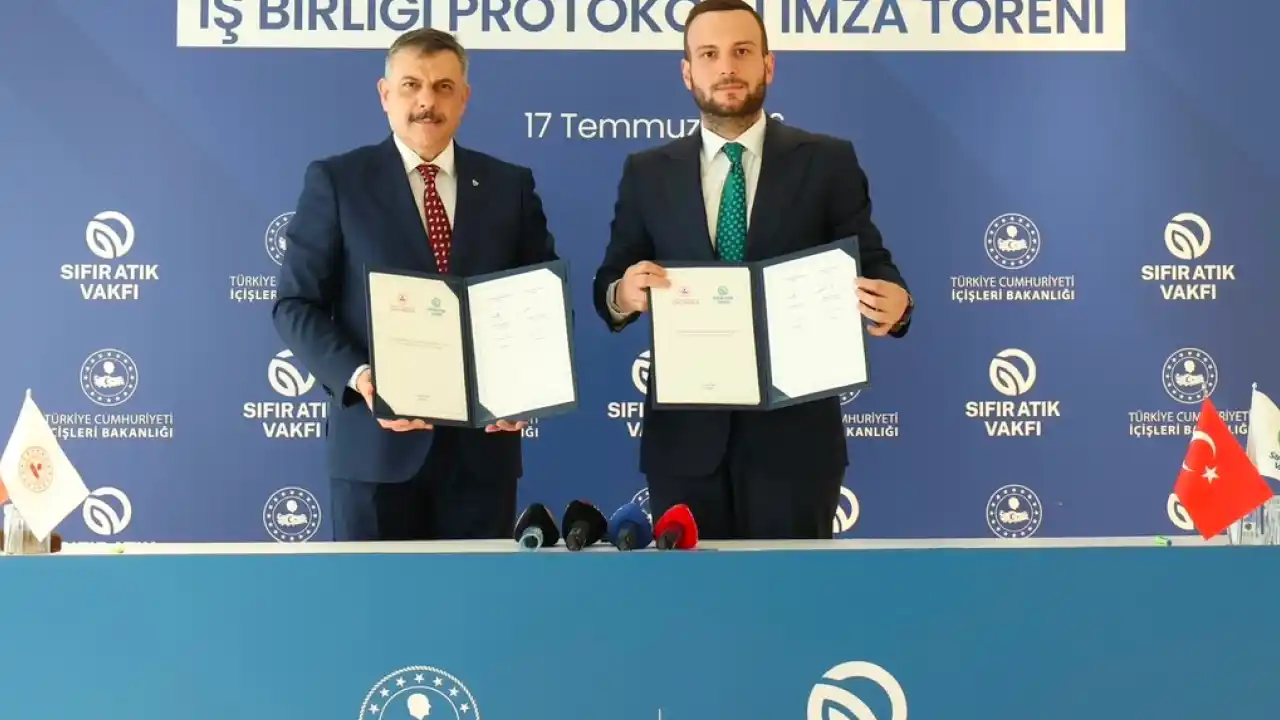 İçişleri Bakanlığı ile Sıfır Atık Vakfı arasında çevre için iş birliği protokolü
