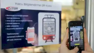 Eskişehir’de tramvay duraklarında QR kod dönemi başladı