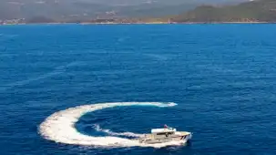 Jandarma Asayiş Bot Timleri Antalya kıyılarında denetimde