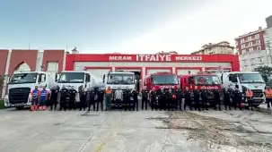 Konya itfaiyesinden Alanya'ya destek mesaisi