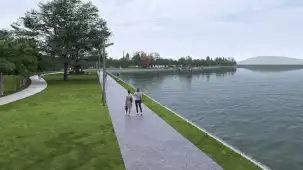 Sapanca Gölü manzarasında yeşil koridor uzuyor