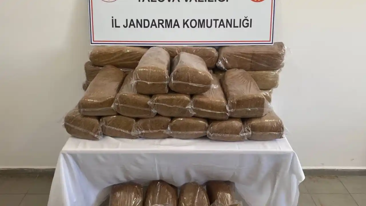 Yalova'da 160 kilogram bandrolsüz tütün ele geçirildi