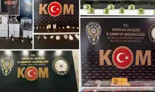 Antalya’da çok sayıda suç unsuru ele geçirildi