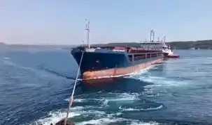 Çanakkale Boğazı’nda 142 metrelik gemi emniyete alındı
