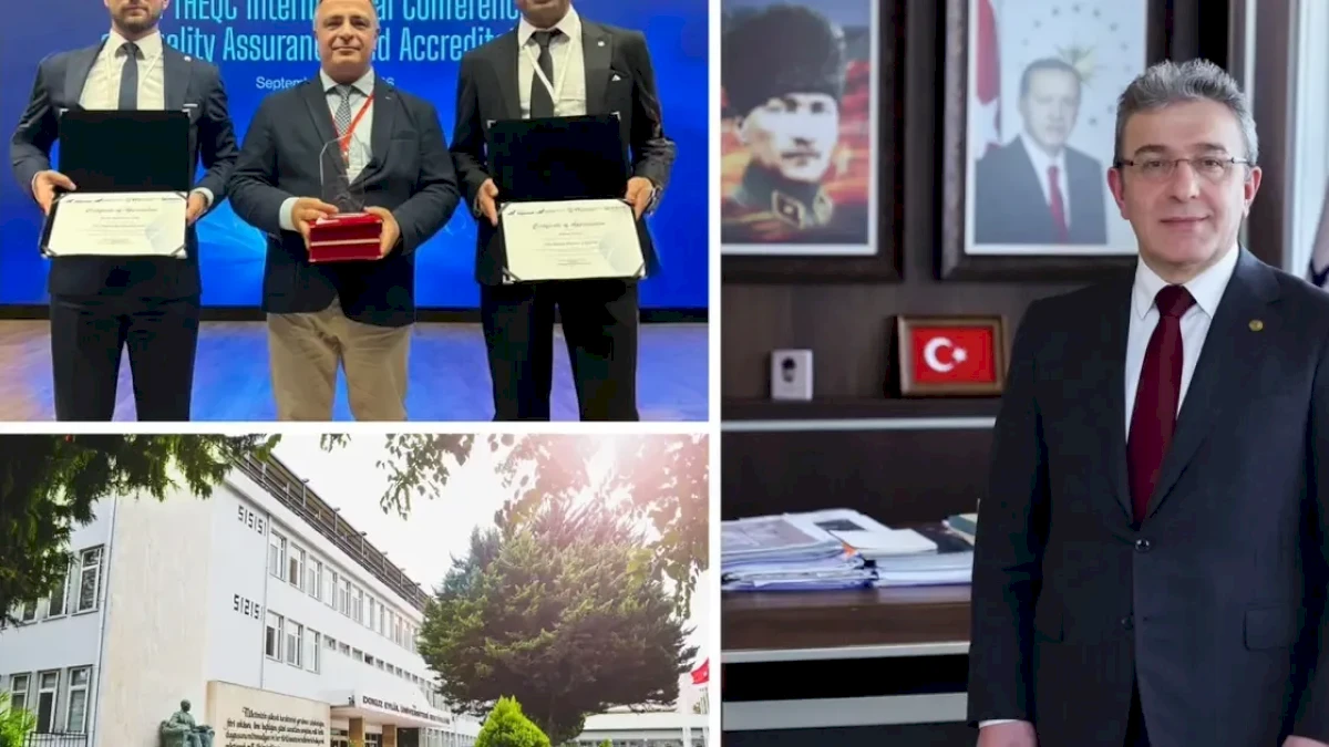 Dokuz Eylül Üniversitesi kalite çalışması iyi uygulama ödülü aldı