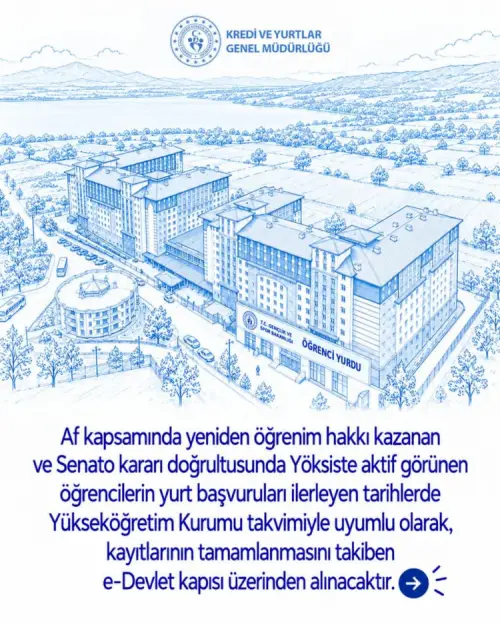 KYKdan ek kontenjan yurt başvurusu
