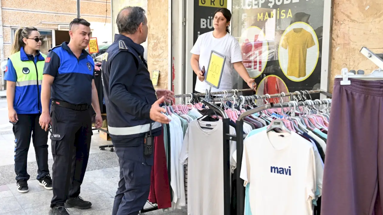 Manisa'da kaldırım işgalleri denetim altında